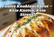 Dermaßen gut, Knoblauchbrot ohne Kneten in 30 Minuten
