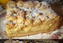 Streuselkuchen mit Vanillepudding backe ich sicher 2x pro Woche!