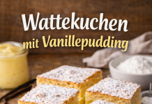 Wattekuchen mit Vanillepudding – herrlich fluffig und cremig