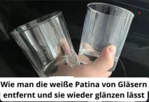 Wie man die weiße Patina von Gläsern entfernt und sie wieder glänzen lässt