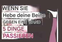 5 Dinge, die passieren, wenn Sie jeden Tag Ihre Beine an eine Wand heben