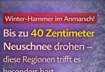 Winter-Hammer im Anmarsch! Bis zu 40 Zentimeter Neuschnee drohen