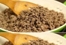 Sollte man Hackfleisch abspülen?