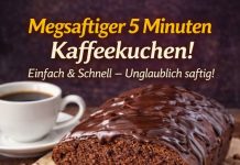 Unglaublich saftig und lecker, Kaffeekuchen in 5 Minuten
