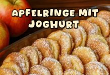 Apfelringe mit Joghurt, die backe ich fast zweimal pro Woche, einfach soo lecker