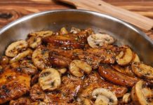 Das konnte ich jeden Tag essen, Hähnchen Champignonsfanne in wenigen Minuten