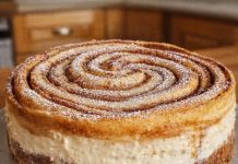 Zimtschnecken Käsekuchen mit 750 g frischkäse in 30 Minuten zubereitet