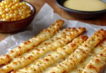 Superleckere Käsestangen mit Knoblauch in 20 Minuten zubereitet