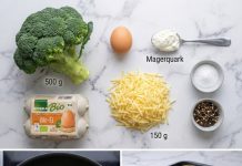 Brokkoli Käse Puffer zum Abnehmen