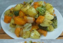 Überbackenes Gemüse nach dem Rezept meiner Freundin… Es ist so lecker, dass ich es jeden Tag essen könnte…