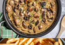 Jägersauce besser als im Restaurant mit 300g Champignons!