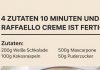 Nur 4 Zutaten und die Raffallo Creme ist fertig!