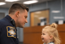 „Ein kleines Mädchen kam auf die Polizeistation, um ein schweres Verbrechen zu gestehen – doch das, was sie sagte, schockierte den Polizisten völlig.“