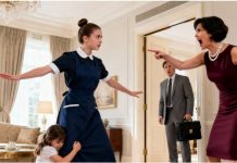 „Ein reicher Vater kehrt nach Hause zurück und ertappt die Haushaltshilfe dabei, wie sie seine blinde Tochter beschützt … und die Wahrheit, die er entdeckt, erschüttert ihn für immer.“