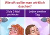 Wie oft sollten wir duschen