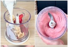 Erdbeercreme mit Sekundenschnelle zubereitung nur 3 Zutaten