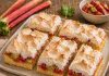 Rhabarber-Blechkuchen mit Baiser