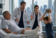 „Ein obdachloser Junge stürmte in das Zimmer eines Milliardärs und schlug mit voller Kraft mit einem Stein auf den Gips an seinem Bein, doch als der Gips zerbrach, befand sich darin etwas, das alle vor Entsetzen erstarren ließ.“