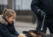 Der Diensthund begann zu bellen, als er ein fünfjähriges Mädchen sah, und riss ihr anschließend das Kuscheltier aus den Händen – dann geschah etwas völlig Unerwartetes 😱😱