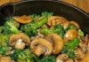 Gesund schnell und megealecker, Broccoli Champignons Pfanne