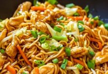 Gebratene Nudeln Ich konnte es täglich essen besser als beim Chinesen
