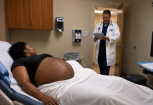 Eine schwangere Frau bekam einen Bauch, der mit dichtem, dunklem Haar bedeckt war. Doch als der Arzt ihren Ultraschall untersuchte, sagte er ihr sofort, dass sie das Krankenhaus nicht verlassen dürfe.