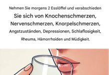 Zwei Löffel am Morgen und vergessen Sie Knochenschmerzen, Diabetes, Nerven und Depressionen