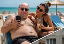 Während seine Frau schwere Einkaufstaschen nach Hause trug und sich um die Kinder kümmerte, entspannte sich ihr Mann unbeschwert mit seiner Geliebten am Strand. Doch der Urlaub war in dem Moment vorbei, als eine Nachricht mit Fotos auf seinem Handy eintraf und er vor Entsetzen wie erstarrte. 😨😱
